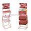 Supurmarket advertisng metal floor standing/ soda bottle display rack