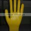 black yellow nitrile gloves with 13G polyester good quality yellow nitrile polyester gloves