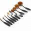 2016 New Professional Facial Makeup Brushes Toothbrushes Shape Oval Foundation Brushes