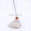Easy clean cotton mop head with plastic socket