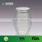 370 ml 500g Gold cap PP lid good quality plastic round jar hexagon jar squeeze honey bottle transparent pet liquid honey jars