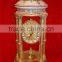 Wedding Home Decorated Table Clock, Hand Painted Ceramic Table Clock, Cast Brass Mounted Desk Clock