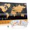 Travel Inspired Scratch Wanderlust Poster Map with 229 Travel Stickers AMA-10
