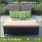 outdoor pool rattan double red sun lounger furniture
