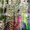 Atificial Tofu pudding flower wisteria hanging vine for wedding decoration