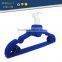 ABS plastic rose shape velvet antiskid hanger flocking clothes hanger with pulley,ABS,Nylon villi,Chrome plated hook