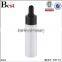 Wholesale Cosmetic Essential Oil Fragrance Perfume PET Screen Printing Aluminum 30ml Plastic Dropper Bottle 2017 Hot New Product