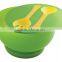 2016 wholesale plastic salad bowl with lid and severs chill bowl