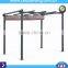 Aluminum slide pergola gazebo flat roof aluminum Chinese garden gazebo