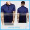 wholesale new design polo shirts for man dark blue with black man polo shirts 100% cotton custom polo shirts
