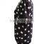 Polka dots Chiffon Round neck with Flower Lace Short Sleeve Ladies Blouse