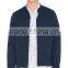 botton front design navy blue custom jacket for men made in China factory