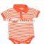 Short sleeve bodysuit with collar