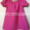 Soft Unique Baby Cotton Frocks Designs Clothes Baby Girl Polka Dot Dress Little Girls Handmade Dresses