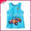 Fashion Design Custom Embroidery Wholesale Cheap 100 Cotton Kids Tank Top