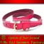 Women Lady Girl Single Pin Buckle Solid Color Thin Genuine Leather Waist Belt