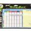 Children magic writing board cleanable stick free weekly planner board with marking pen