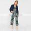 Lily printed short sleeve fashion jumpsuit for women