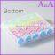 25pcs color plastic bobbins with box