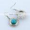 New Wholesale turquoise Earring Synthetic with big earring hook jewelry earrings