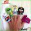 Quiet Time Play Carrying Case princess bunny soldier 6pcs Felt Finger Puppet Set