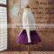 Little Girls Cotton Bow Purple Tulle Tutus for Photography