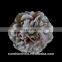 4.5Inch DIY Accessories Large Satin Flowers With Shiny Gem Center Flat Back