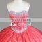 OEM Plus Size Sleeveless Crystal Beaded Organza Made In China Quinceanera Dresses Ball Gown