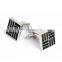 Simple Black Streak Shirt Men Cheap Cufflinks
