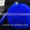 Purple pink color soft full round rex rabbit fur pompom keychain detachable real leather fur charm