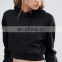 2017 OEM New Design Cheap Price Cropped Pullover Hoodie Sweatshirt