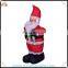 Christmas santa claus inflatable, inflatable santa claus with candy cane, christmas oxford cloth yard decor for outdoor event