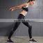 Women Trousers Striped Stitching Slim Fitness Exercise Leggings