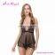 Fast Shipping Girls Black Slips Nightdress Mini Babydoll Sexy Lingerie