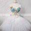 Aidocrystal Austrial Hot sale blue color sequins beaded tassel belly dance bra