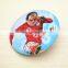 round tinplate button badges printing football star metal tin lapel pin