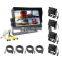 Hot sale 1080P AHD 360 degree 7 inch quad split monitor security CCTV camera rearview parking system