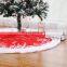 i@home Red christmas tree stump cover snowflake Christmas tree skirt Carpet