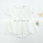 Summer 2020 baby girl lady pure white embroidered short sleeve cotton hatsuit