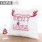 Custom Newest Design Printed Merry Christmas Theme Applique Work Cushion Cover