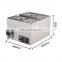 Double Pot Stainless Steel Melting Machine With Tap Commercial Water Heating Chocolate Melts Factory