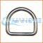 China supplier stainless steel d ring with round thimble