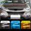 2PCS Car LED DRL For Hyundai IX35 2010 2011 2012 2013 Car-styling Daytime Running Light with fog lamp hole turn signal