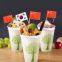 Flag Pick Birch Flag Pick Party Decoration Cocktail Stick Cake Custom Print Tooth flag