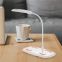 Wireless Charger LED Desk Lamp Touch Switch Bedside Reading Light 110-220V EU/US Plug Super Brightness 18 LEDS Table Lamp