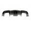 Carbon fiber rear diffuser three section with light for BMW M2 2016-2019