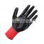 13G Black Kint Nitrile Coated Gloves Liquid-resistance Gloves Nitrile Gloves