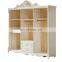 5518 European Classic design Bedroom Furniture King size bed wooden frame bed Set
