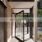 modern design big metal entrance door  glass wrought iron entry pivot door