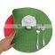 Kitchen & Tabletop Placemats Anti Slip Tableware Decoration Round Plastic Placemats